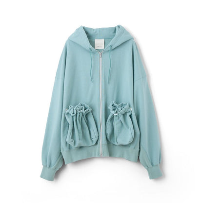 refomed "KINCHAKU" ZIPUP HOODIE