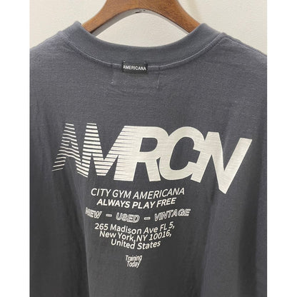 Americana ラフィー丸胴 プリントT