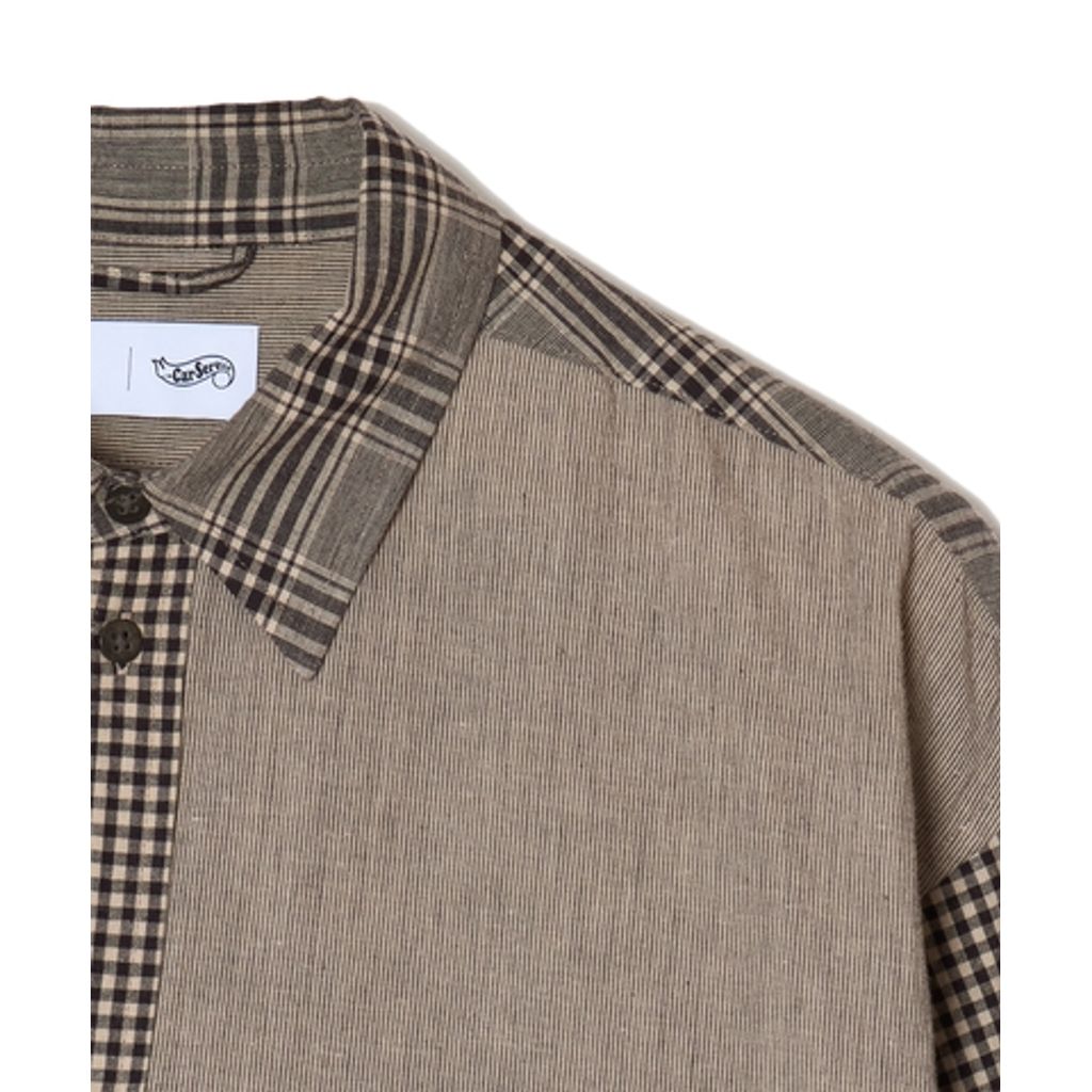 SUGARHILL CS LINEN BIG SHIRT CRAZY PATTERN