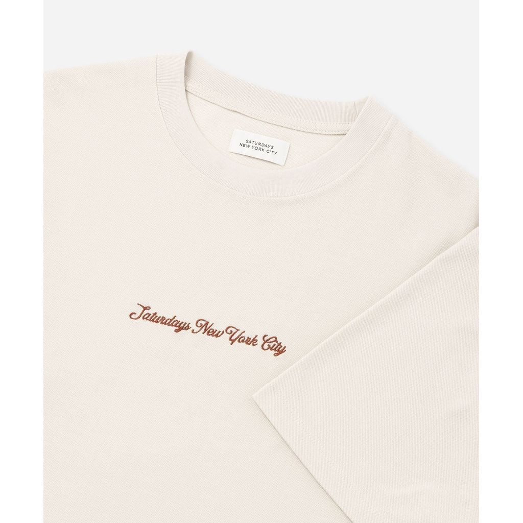 SATURDAYS NEW YORK CITY Pique Logo Standard SS Tee BBM26250