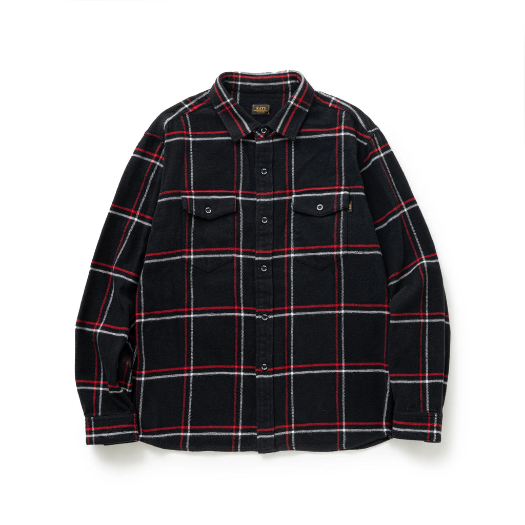 RATS COTTON FLANNEL CHECK SHIRT