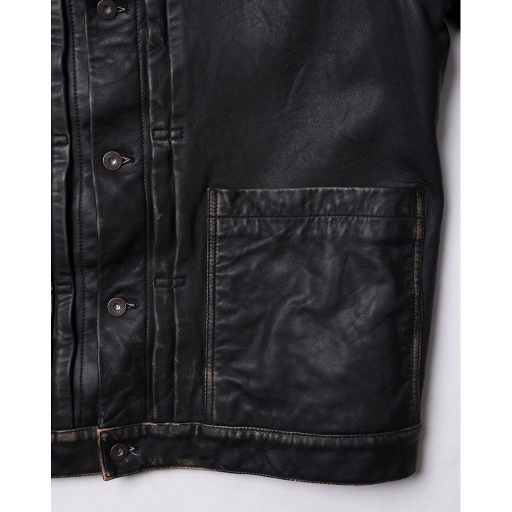 Liberaiders WASHED LEATHER JACKET