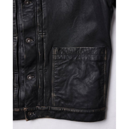 Liberaiders WASHED LEATHER JACKET