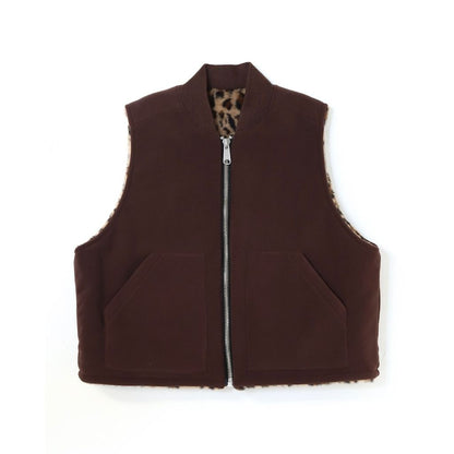 AMBERGLEAM Leopard Reversible Vest