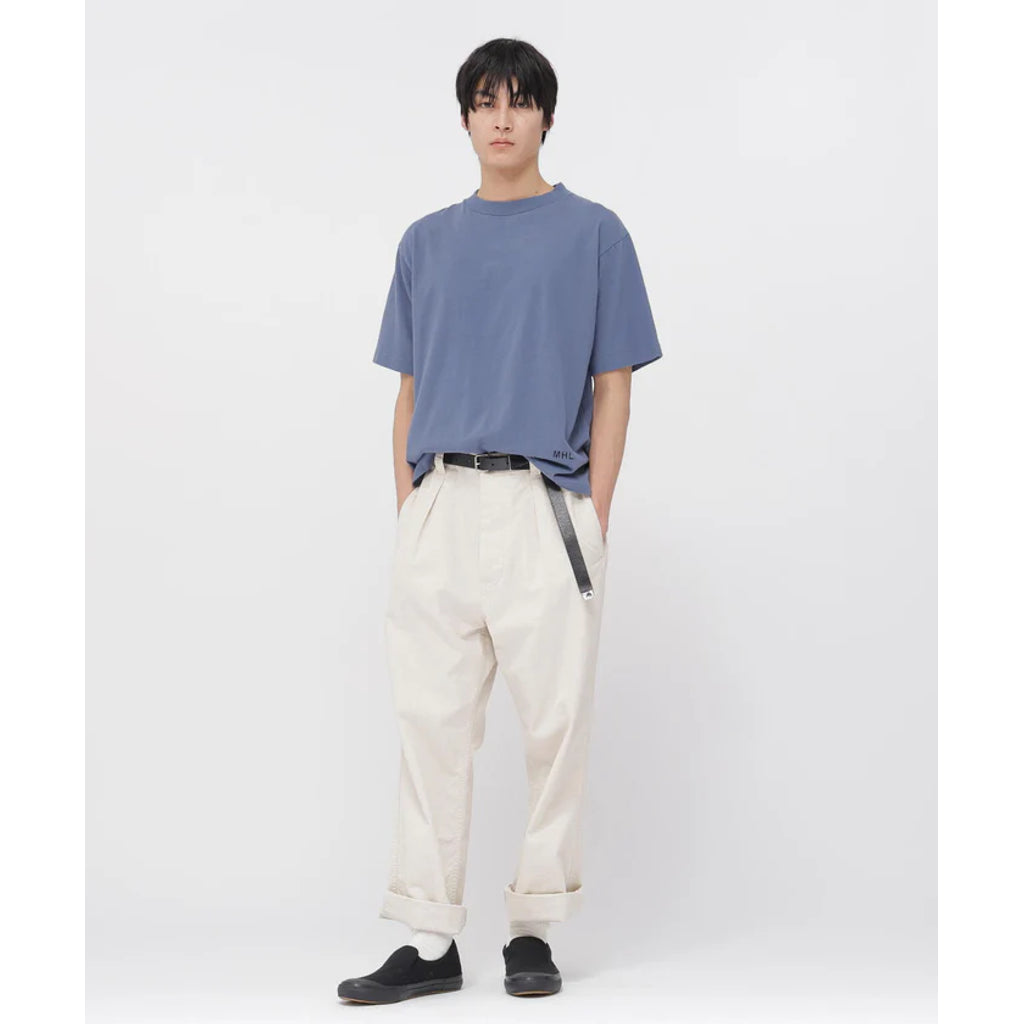 MHL. UPCYCLED COTTON JERSEY TOP