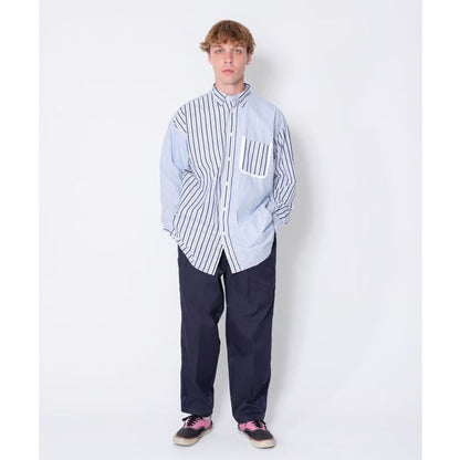 BEDWIN & THE HEARTBREAKERS L/S STRIPE BIG SHIRT "EWAN"
