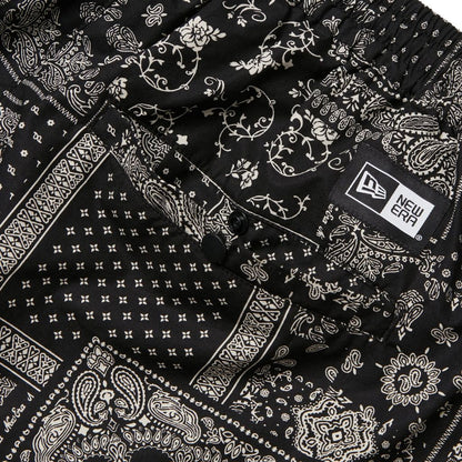 NEW ERA  ウーブン ショートパンツ Floral Paisley ブラック