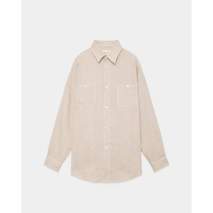 MARKAWARE  HEMP SHIRTING TENT LONG SHIRT