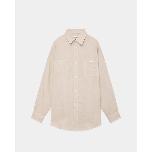 MARKAWARE  HEMP SHIRTING TENT LONG SHIRT