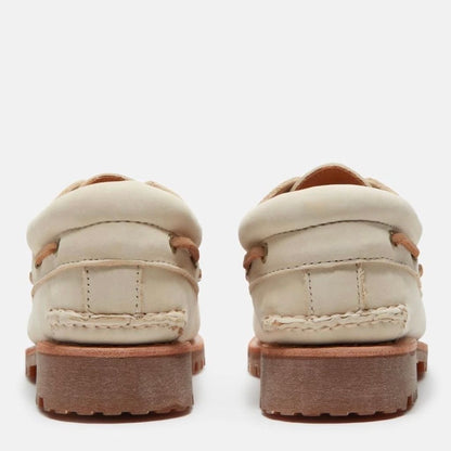 Timberland スリーアイ(3eye) ラグ ハンドソーン ボート シューズ メンズ (ライトベージュ）