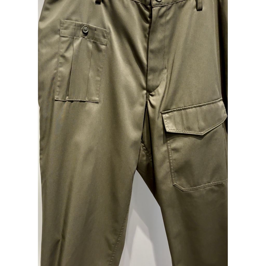 Y's for men T/C TWILL PANTS WITH SIDE SEAM TUCK（KAHKI）