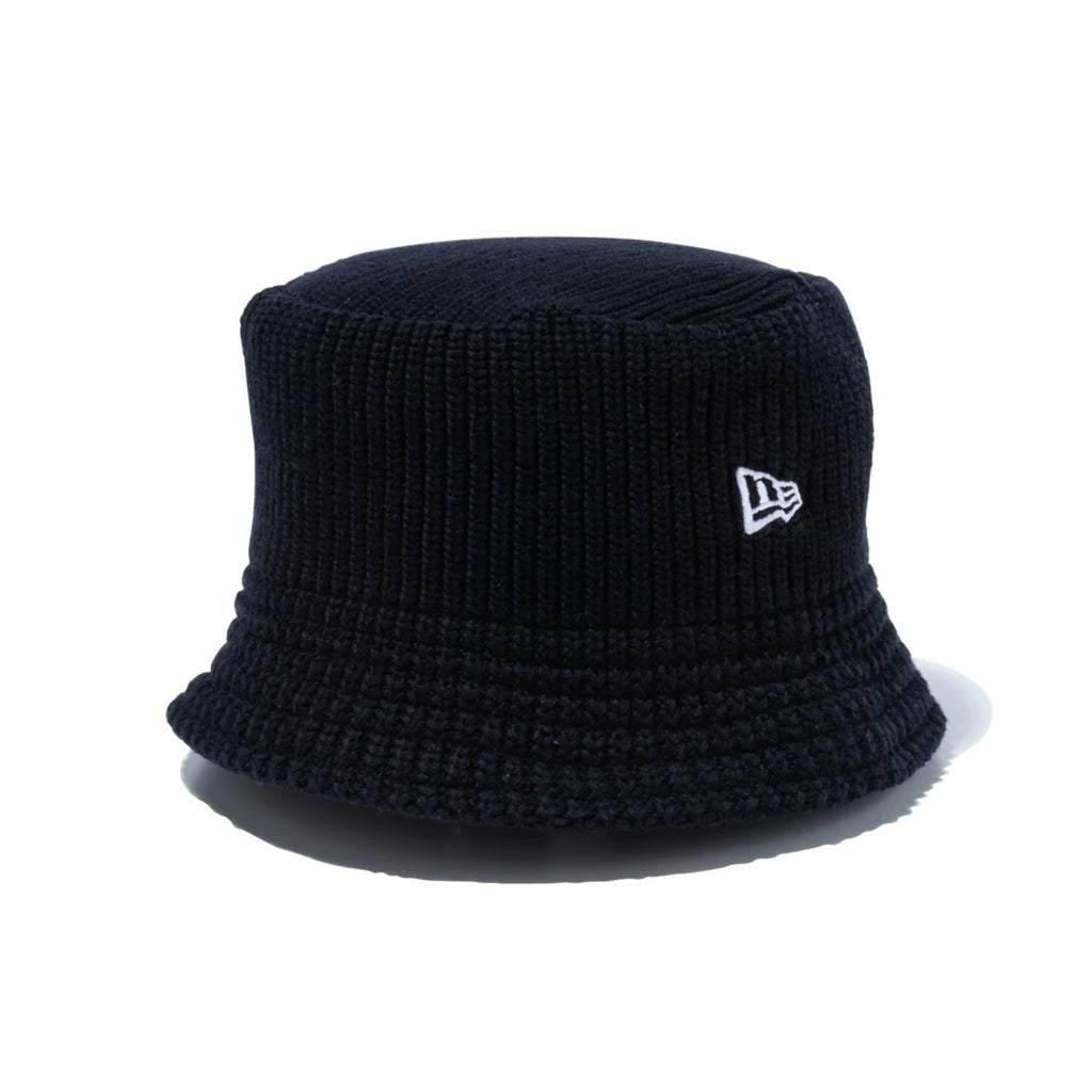 NEW ERA ニットバケット Knit Bucket ブラック × ホワイト