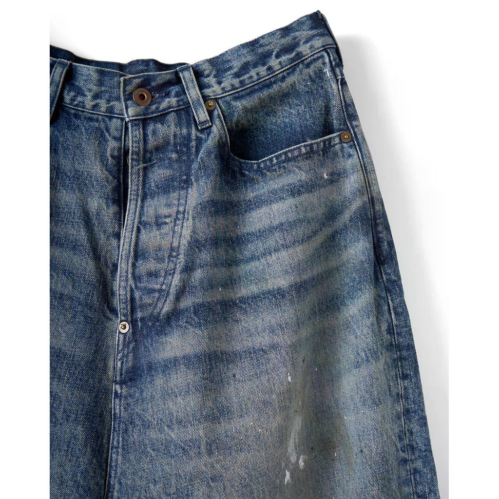 refomed FRESH MAN DENIM WIDE PANTS "PAINT"