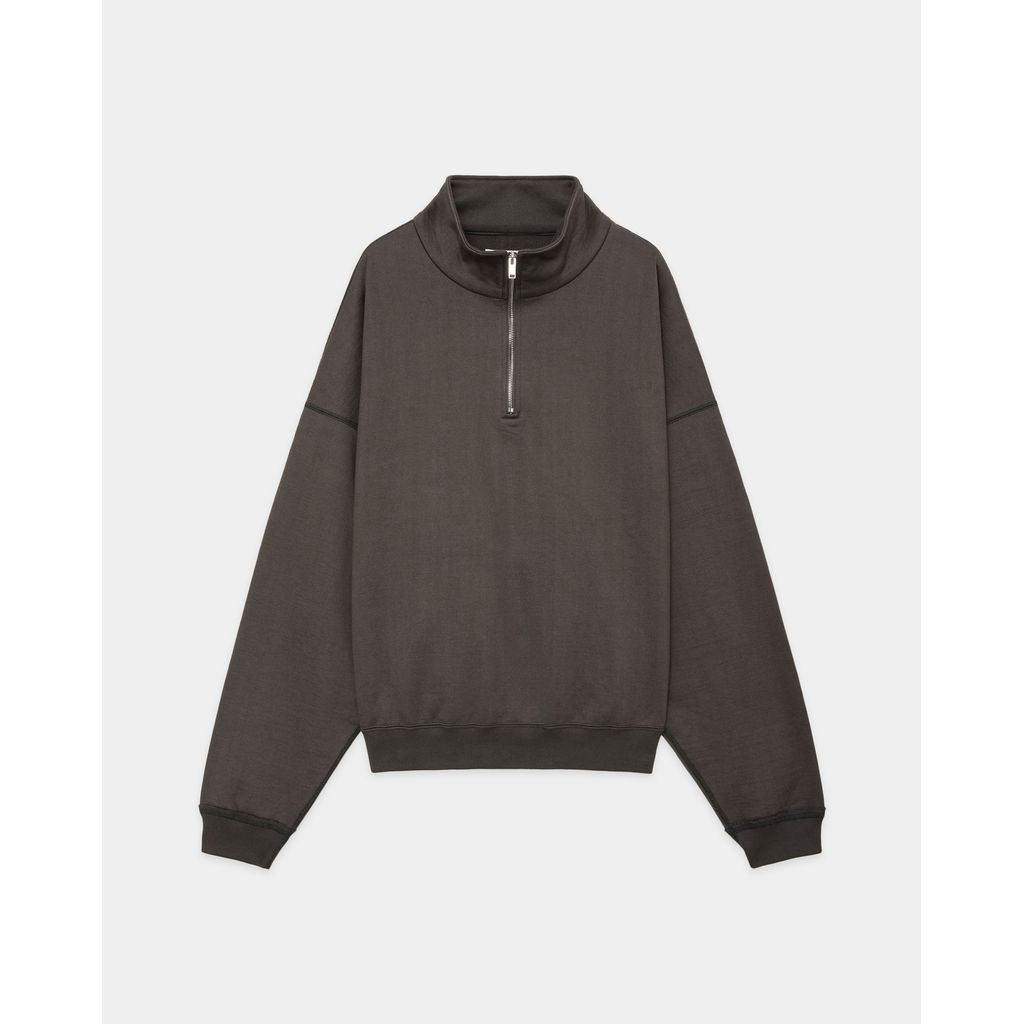 MARKAWARE  Organic Cotton Heavy Fleece Short Quarter Zip Pull Over