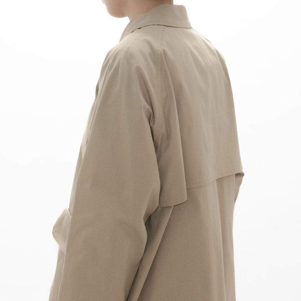 YAECA  Zip and Button Short Coat