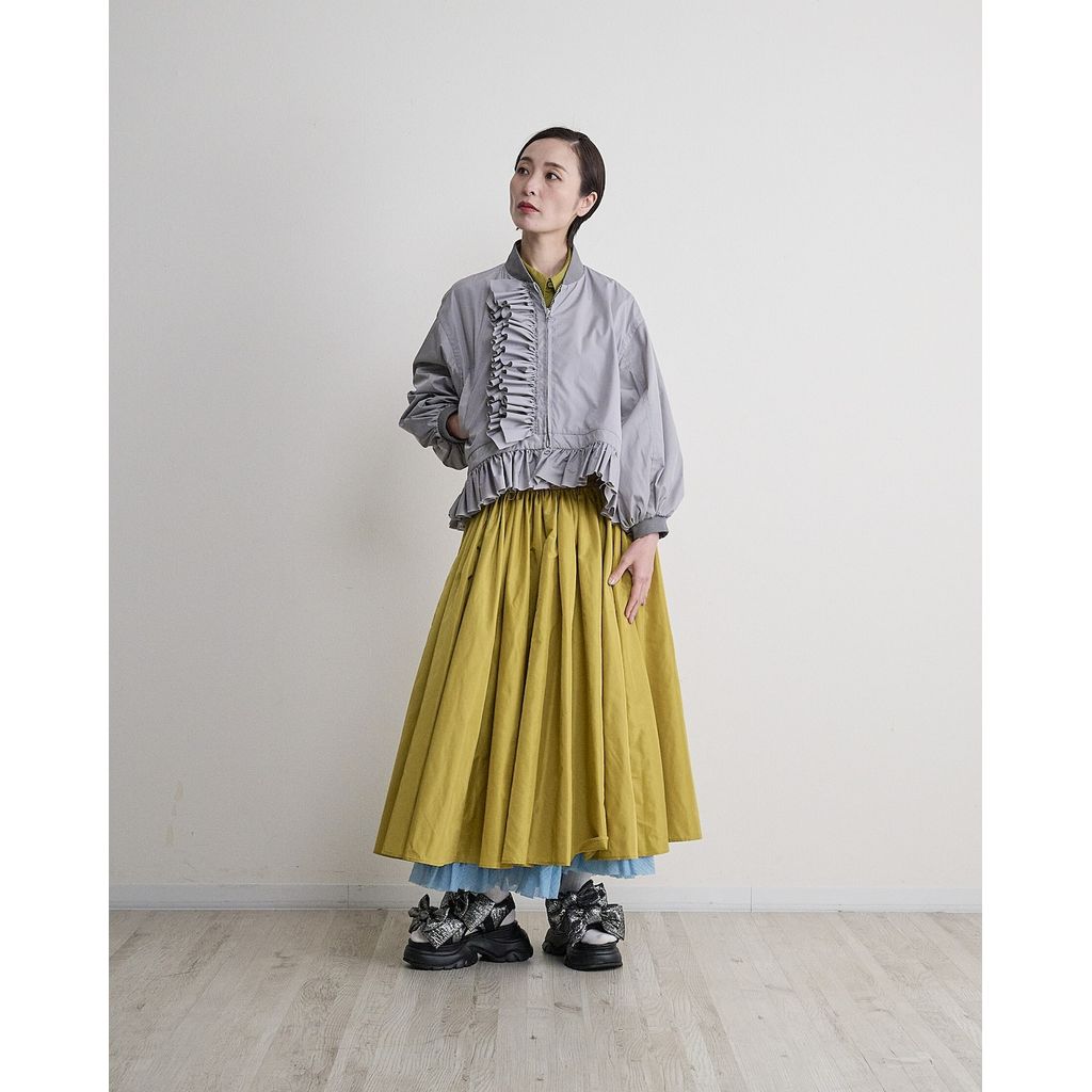 THOMAS MAGPIE  2263602 Taffeta×Lace Long Skirt