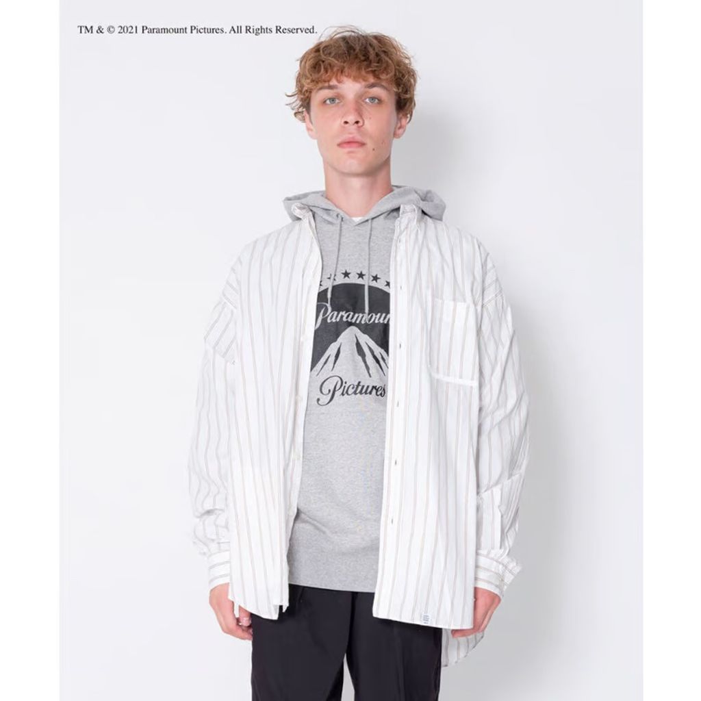 BEDWIN & THE HEARTBREAKERS L/S STRIPE BIG SHIRT "EWAN"
