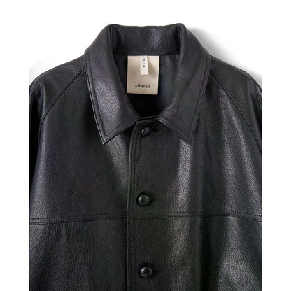 refomed CCU LEATHER FORMAN JACKET