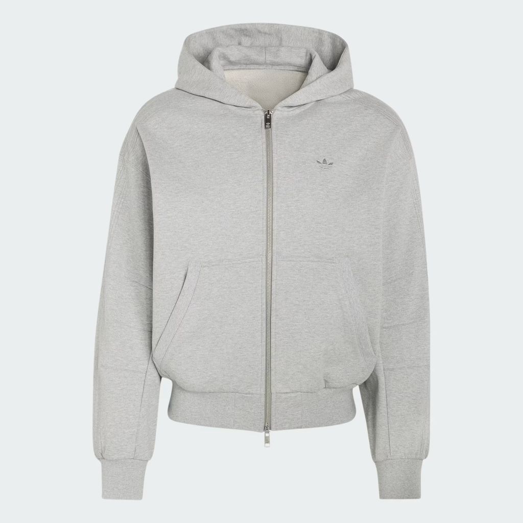 adidas originals プレミアムエッセンシャルズ クロップド フルジップ スウェットシャツ