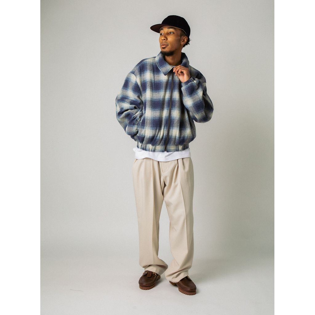 APPLEBUM OMBRE CHECK JACKET [NAVY/WHITE] / 2420615