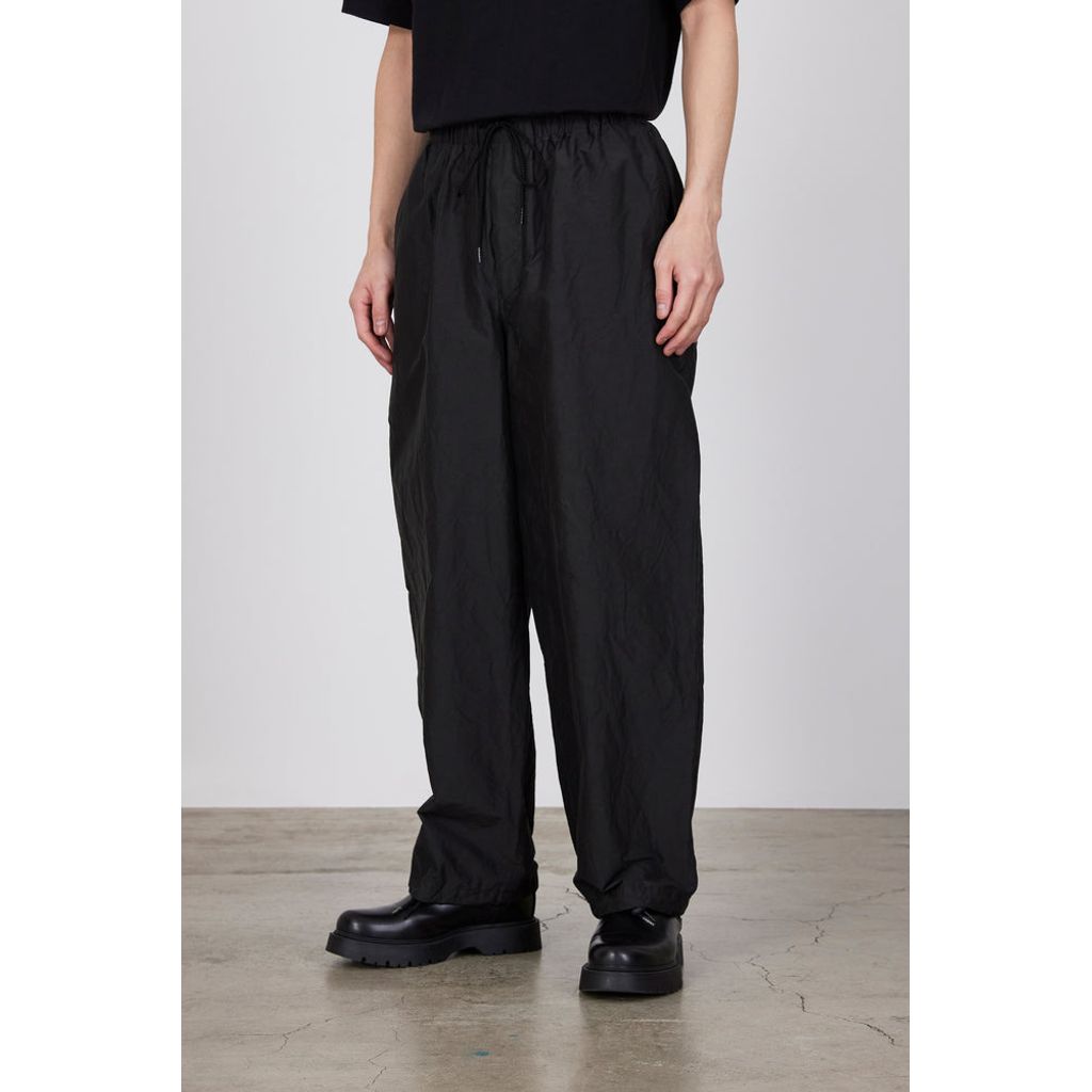 MARKA ORGANIC COTTON SILK HIGH COUNT TYPEWRITER COCOON WIDE EASY PANTS