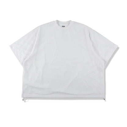 is-ness BALLOON DOUBLE LAYERED MESH SHORT SLEEVE T-SHIRT