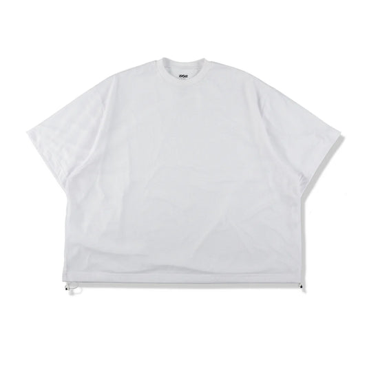 is-ness BALLOON DOUBLE LAYERED MESH SHORT SLEEVE T-SHIRT
