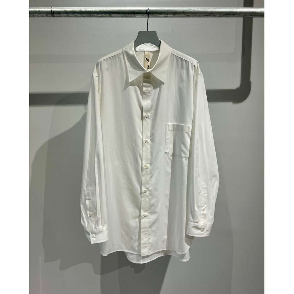 Ground Y COTTON BROAD CLOTH BIG COLLAR SHIRT