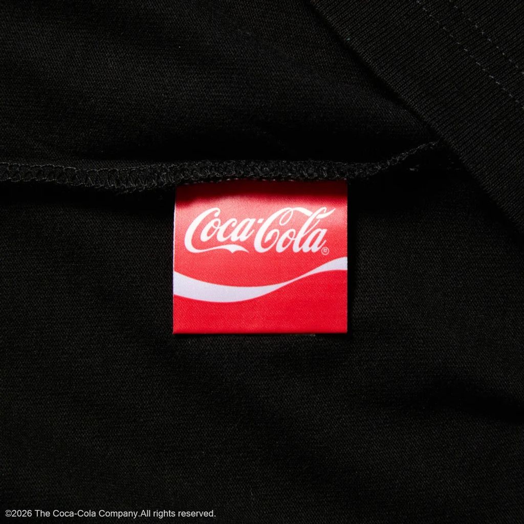 NEW ERA  長袖 ウォッシュド コットン Tシャツ Coca-Cola コカ･コーラ ブラック