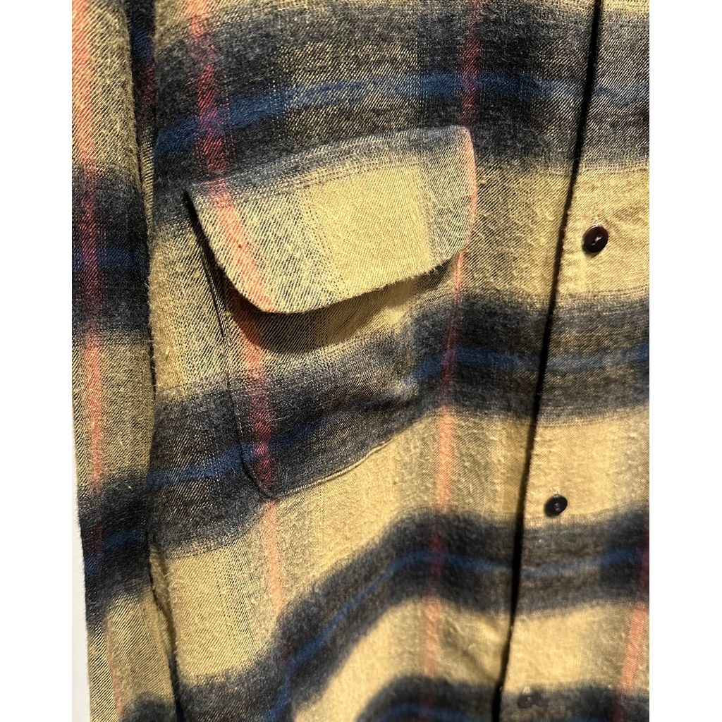 blurhms Cotton Rayon Ombre Work Shirt L/S