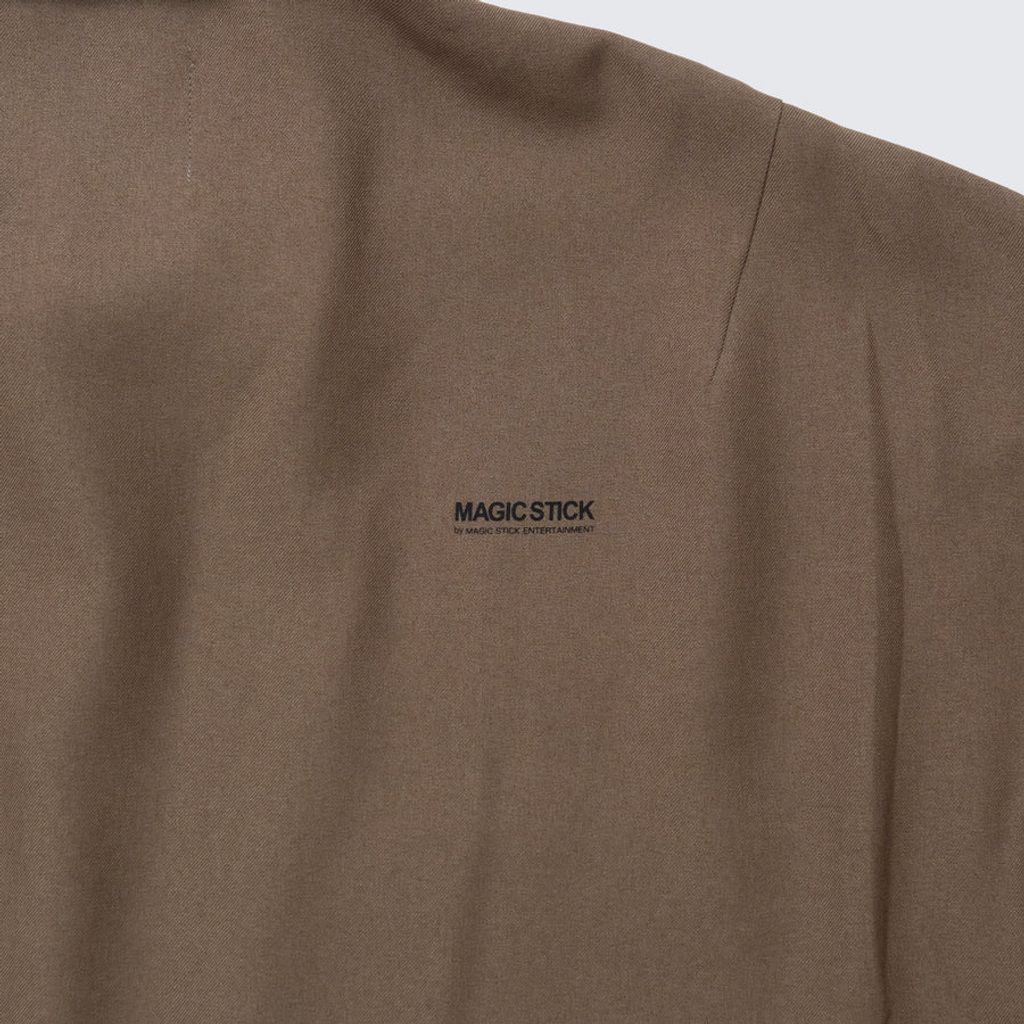 MAGIC STICK THE CORE HALF ZIP SHIRT (COCOA BROWN) 26FW-MS8-003