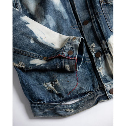 ANACHRONORM HARD REMAKED FRONT TUCK DENIM JACKET INDIGO (REMAKE)