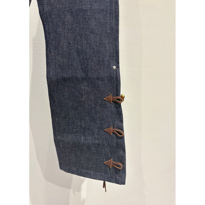 FAF NEWCOMMUNE Wide Leg Denim Pants Rigid