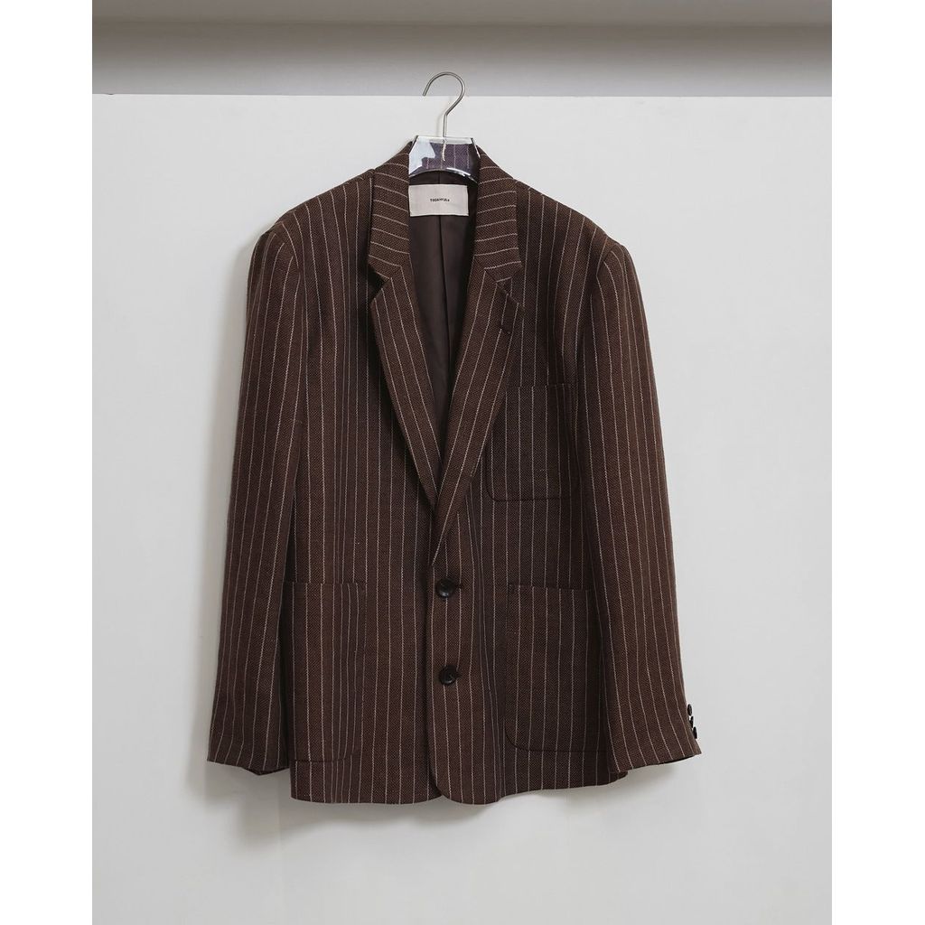 TODAYFUL Boyfriend Stripe Linen Jacket