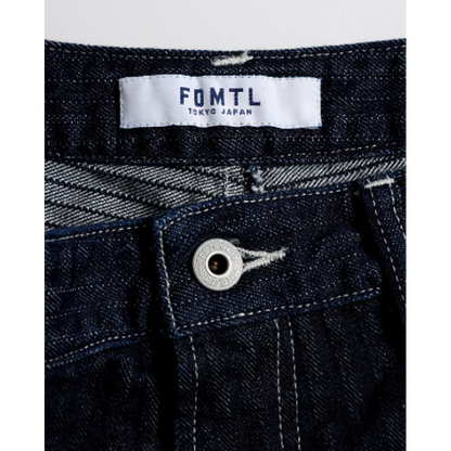 FDMTL FA26PN12R  PATCHWORK DOUBLE KNEE PANTS RINSE