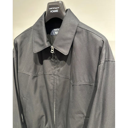 COMME des GARCONS HOMME COTTON YARN-DYED BLOUSON（BLACK）