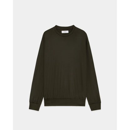 marka  Super 100s Washable Wool Jersey / Crew Neck L/S Tee