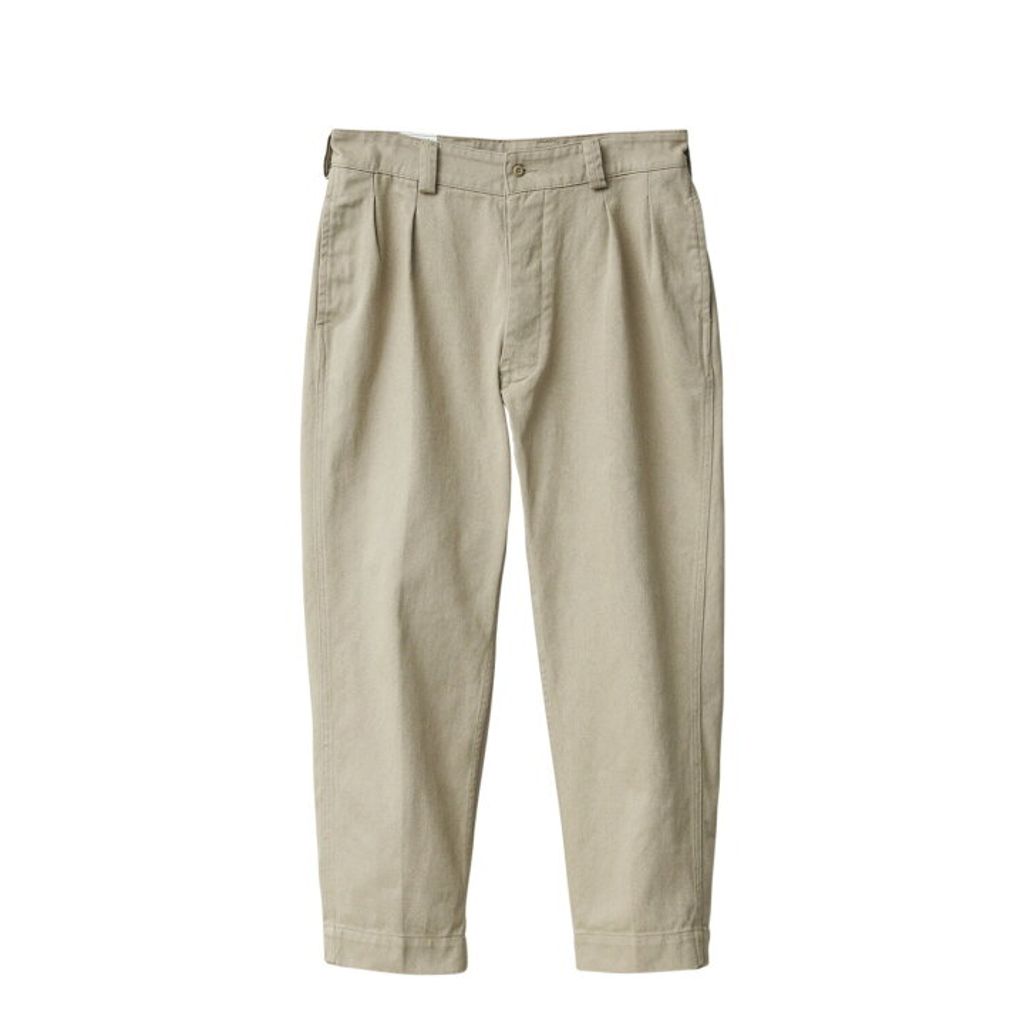 WAIPER.inc FRENCH ARMY M-52 CHINO TROUSERS - TWO TUCK MODEL