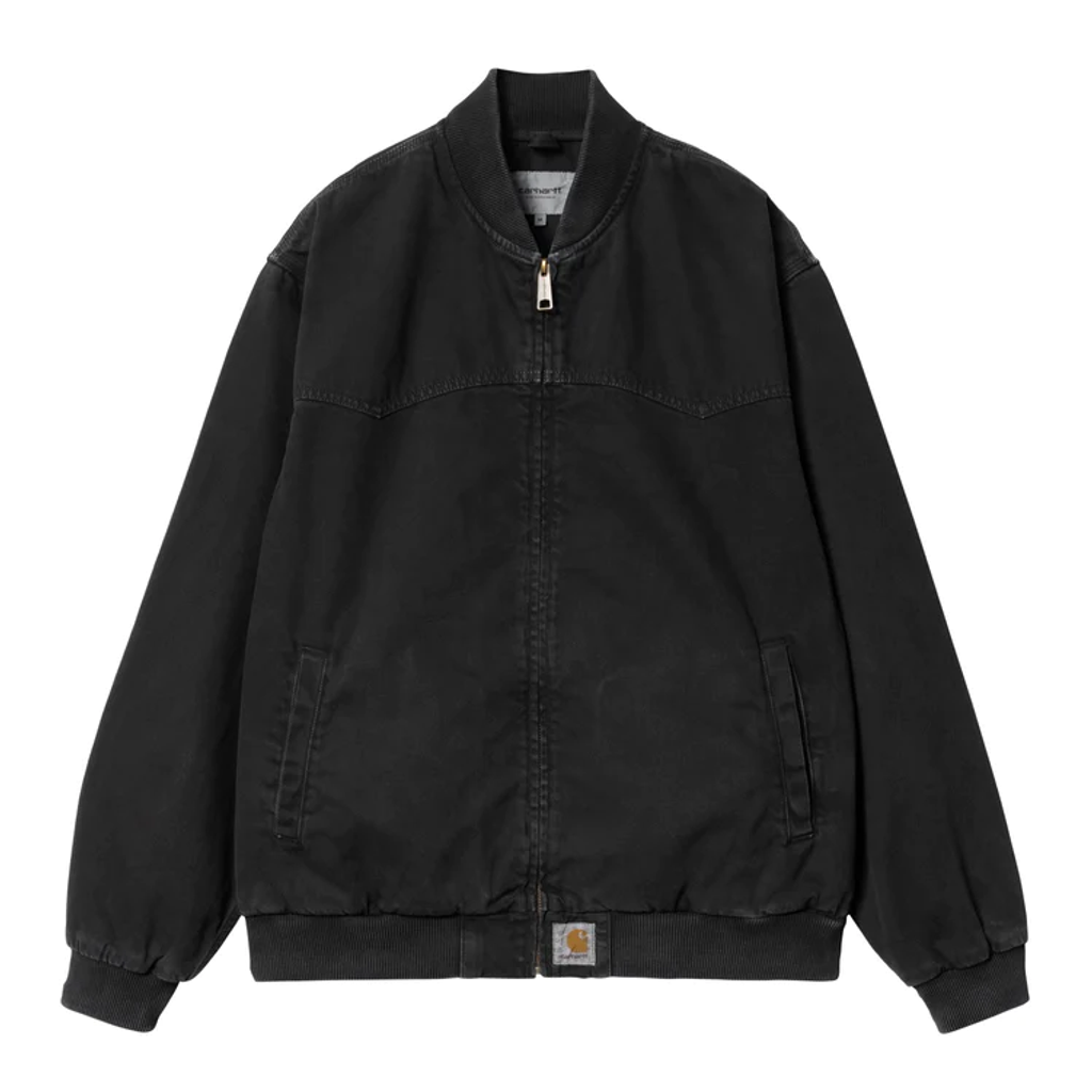CARHARTT WIP OG SANTA FE BOMBER - Black (stone dyed)