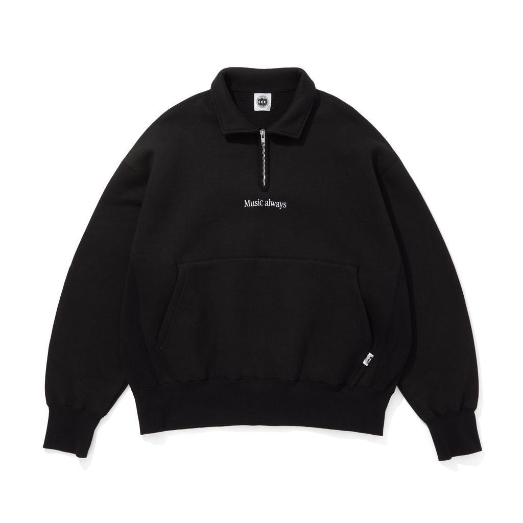 CITY COUNTRY CITY EMBROIDERED LOGO HAFE ZIP SWEATSHIRTS