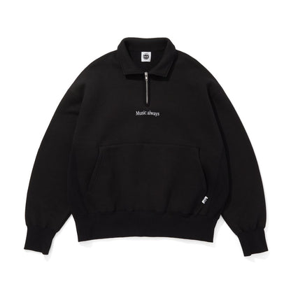 CITY COUNTRY CITY EMBROIDERED LOGO HAFE ZIP SWEATSHIRTS