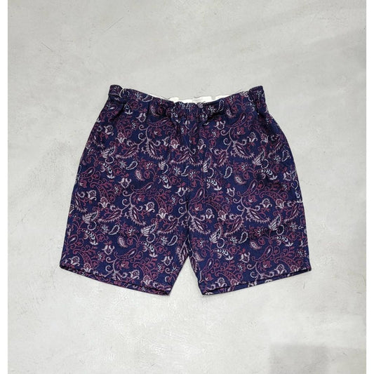 VOO INDIGO PAISLEY SHORTS（インディゴ × レッドペイズリー）