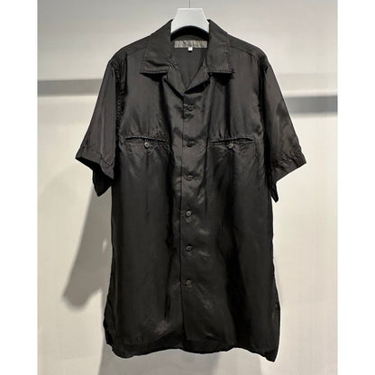 Y's for men CHAIN STITCH OPEN-COLLAR SHORT SLEEVE SHIRT