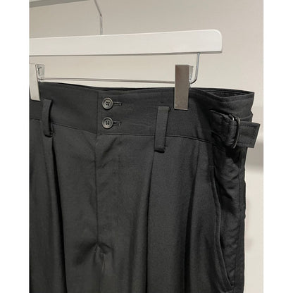 Y's for men WOOL GABARDINE SHORT PANTS