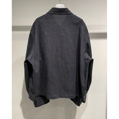 Y's for men INK-DYED HOUNDSTOOTH BLOUSON