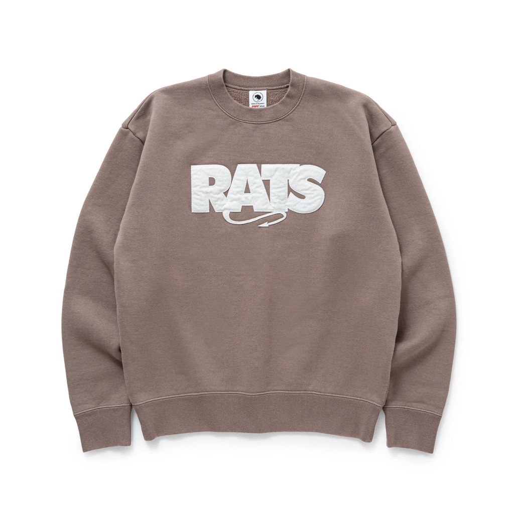 RATS BOX LOGO CREW NECK SWEAT