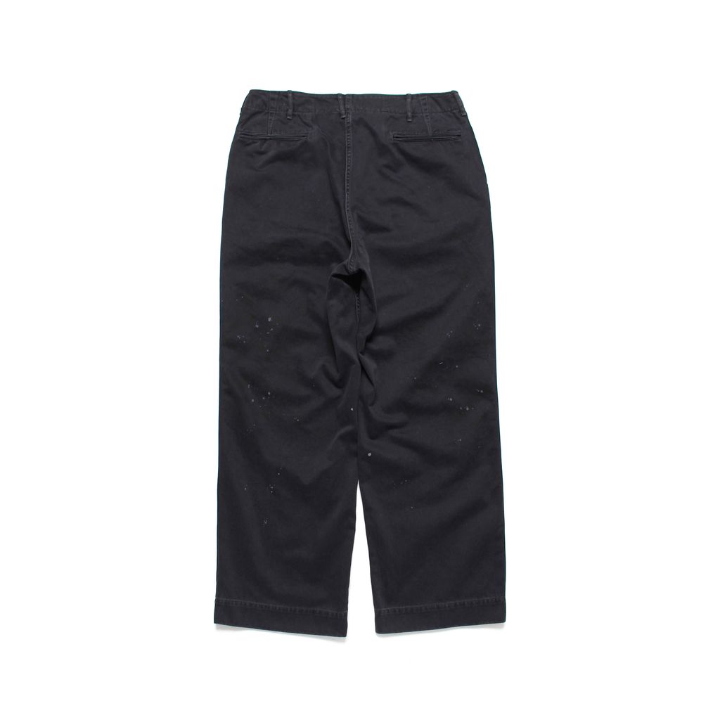 BOWWOW BLACK WORK TROUSERS AGED