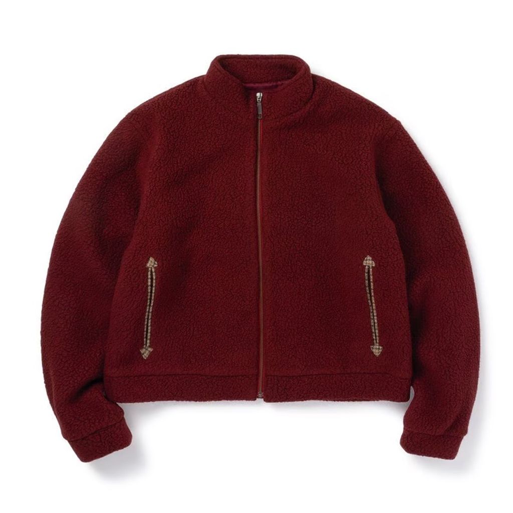 ジャケット・アウター Son of the cheese Peony Fleece Jacket SON OF THE CHEESE – MAROON WEBSTORE