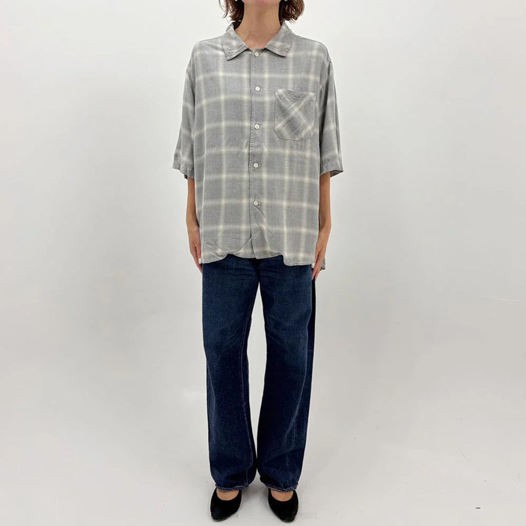 REMI RELIEF RN30389055  レーヨンツイルオンブレS/Sシャツ 26ss