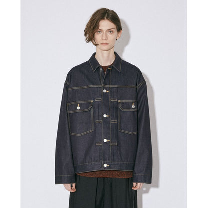 beautiful people  selvedge denim square big blouson